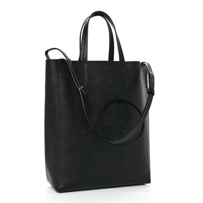 Celine Grained Calfskin Small Vertical Cabas Black 3 of 9