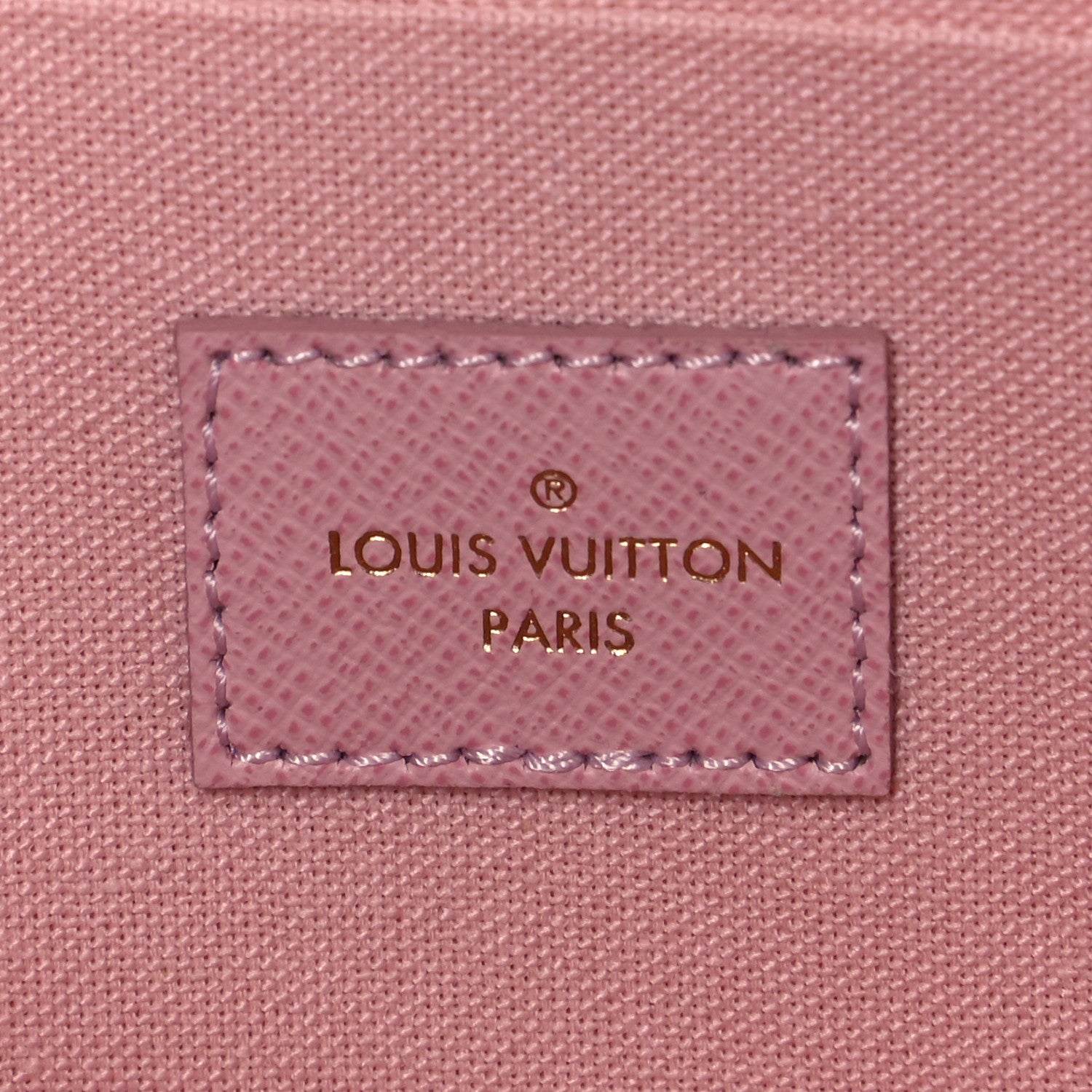 Louis Vuitton Damier Azur Pochette Felicie Chain Wallet Rose Ballerine 7 of 9