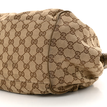 Gucci Monogram Medium Sukey Boston Brown 10 of 15