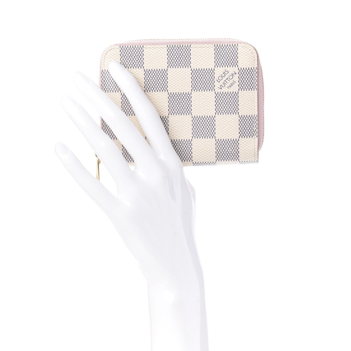 Damier Azur Zippy Coin Purse Rose Ballerine