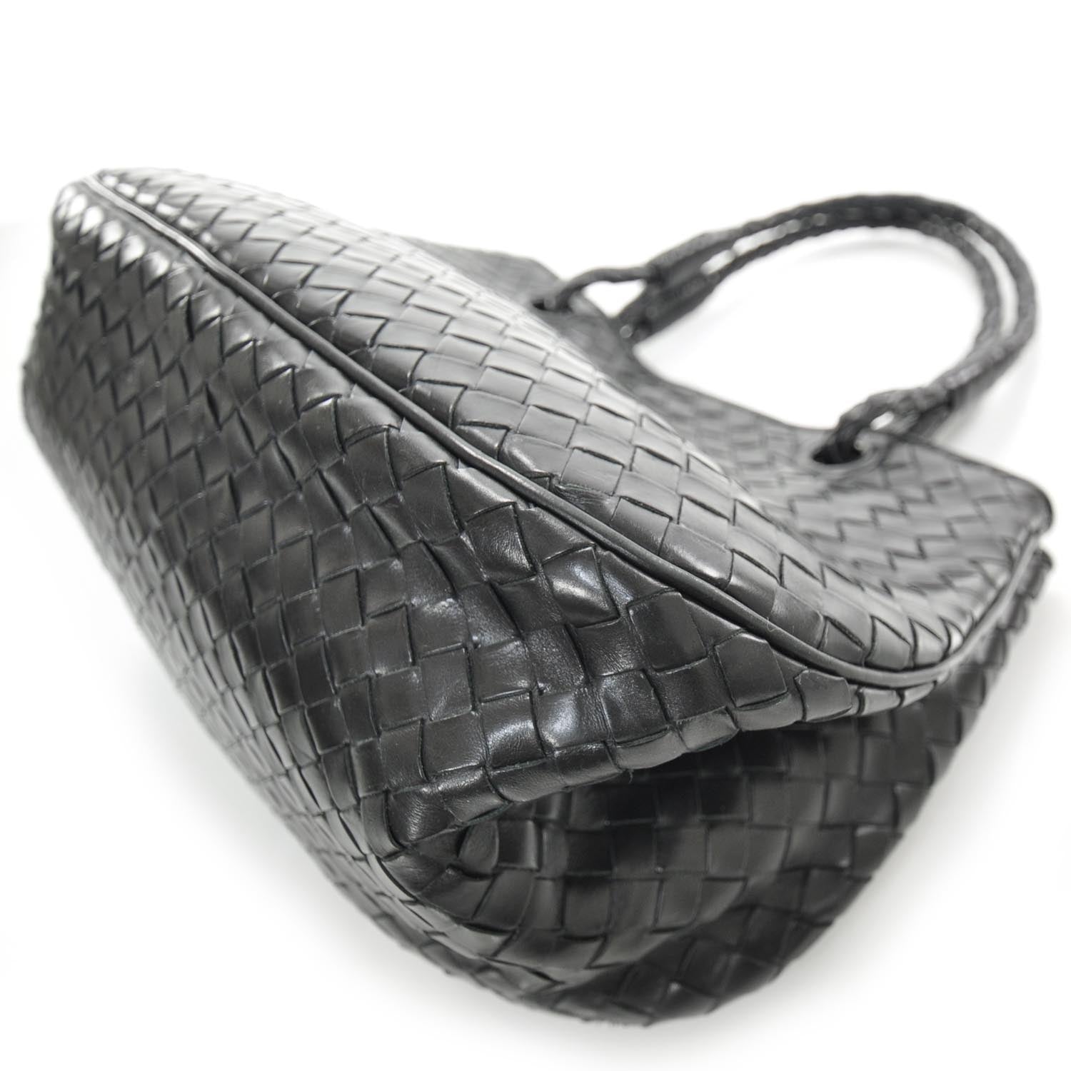 Bottega Veneta Nappa Intrecciato Handbag Nero Black 6 of 11