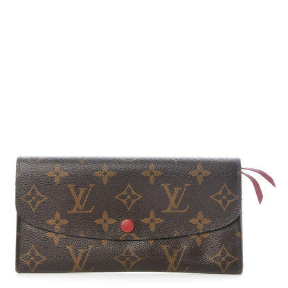 Louis Vuitton Monogram Emilie Wallet Red 1 of 7