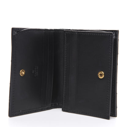 Gucci Calfskin Matelasse GG Marmont Card Case Wallet Black 4 of 6