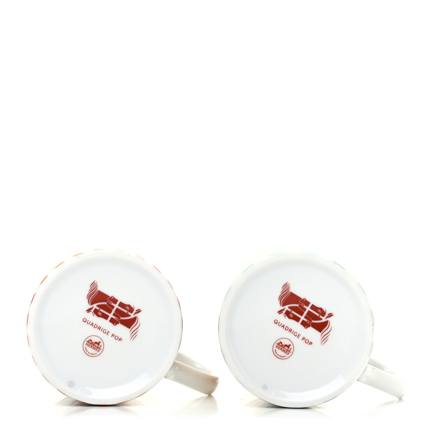 Hermes Porcelain Quadrige Pop Mug Set of 2 5 of 7