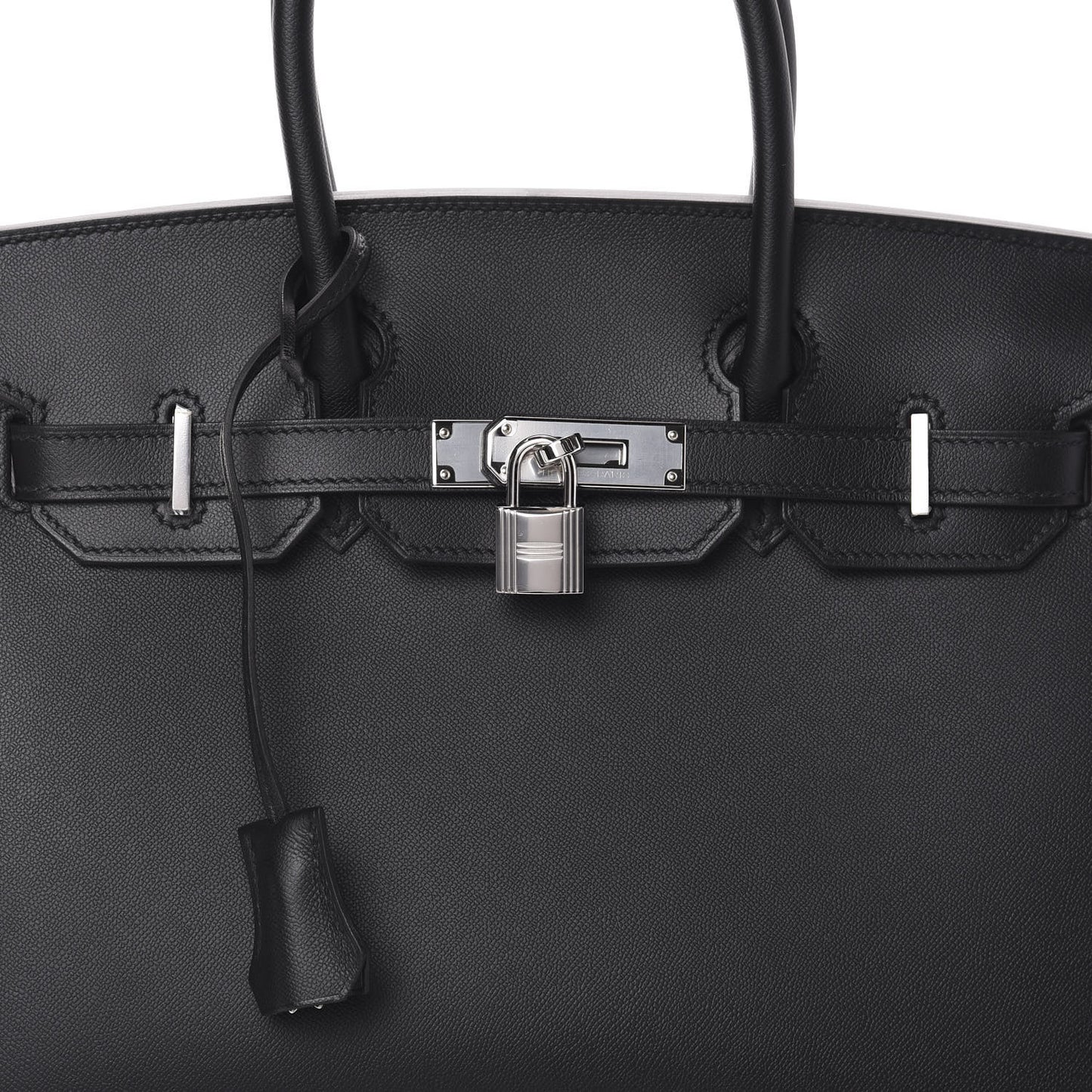 Grained Monsieur Birkin Sellier 30 Black