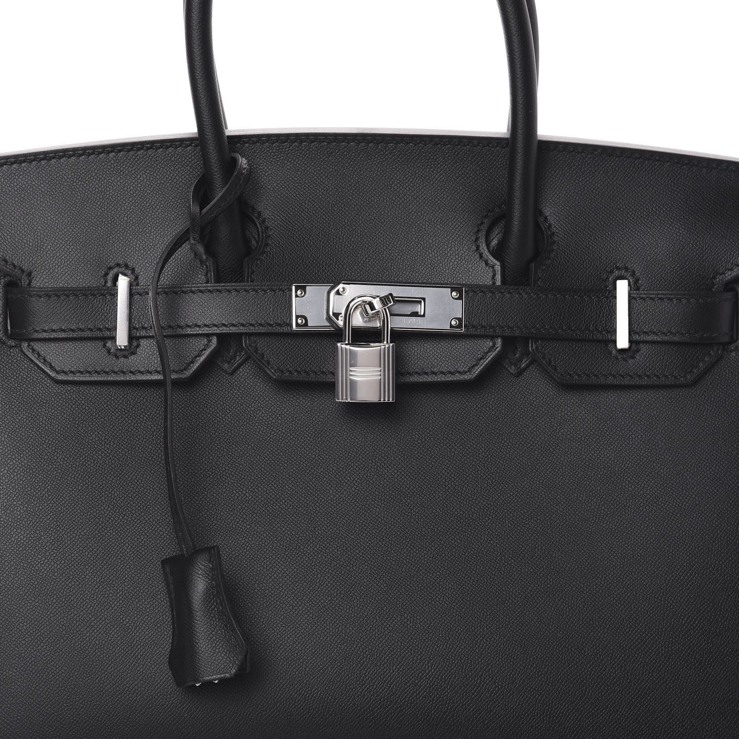 Hermes Grained Monsieur Birkin Sellier 30 Black 10 of 10