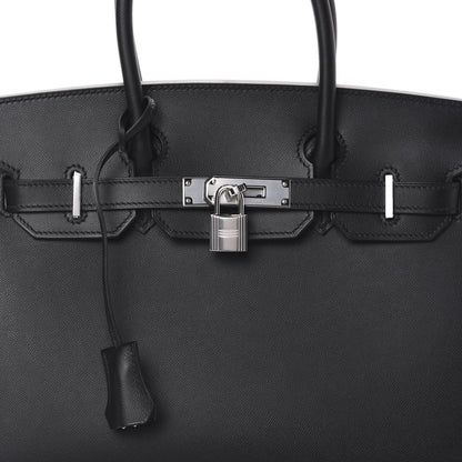 Hermes Grained Monsieur Birkin Sellier 30 Black 10 of 10