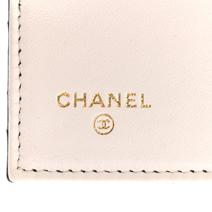Chanel Lambskin Quilted Book Card Holder on Chain Black 6 of 11