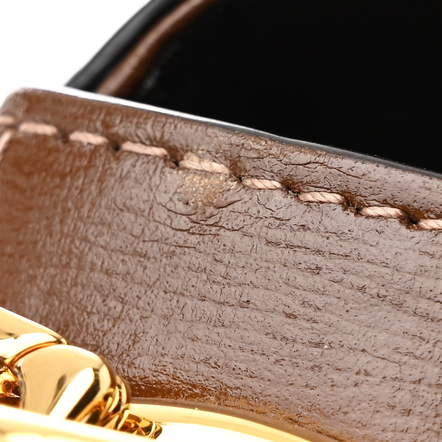 Gucci GG Supreme Monogram Azalea Calfskin Web Mini Horsebit 1955 Shoulder Bag Beige Ebony Brown Sugar 11 of 11