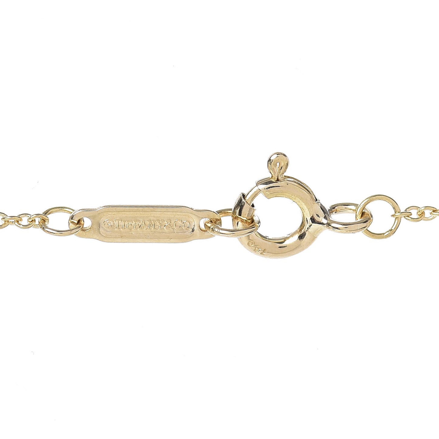 18K Yellow Gold Loving Heart Clover Pendant Necklace