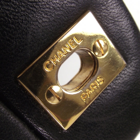 Chanel Vintage Lambskin Medium Classic Flap Black 12 of 13