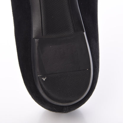 Louis Vuitton Suede Monogram Uniformes Ballet Flats 37.5 Black 11 of 12
