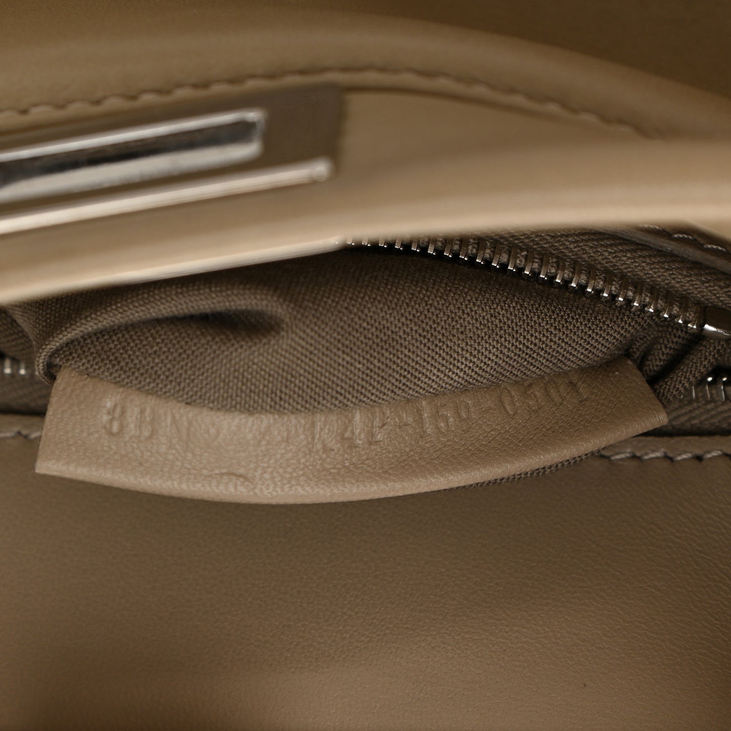 Nappa Mini Peekaboo Iconic Satchel Tortora