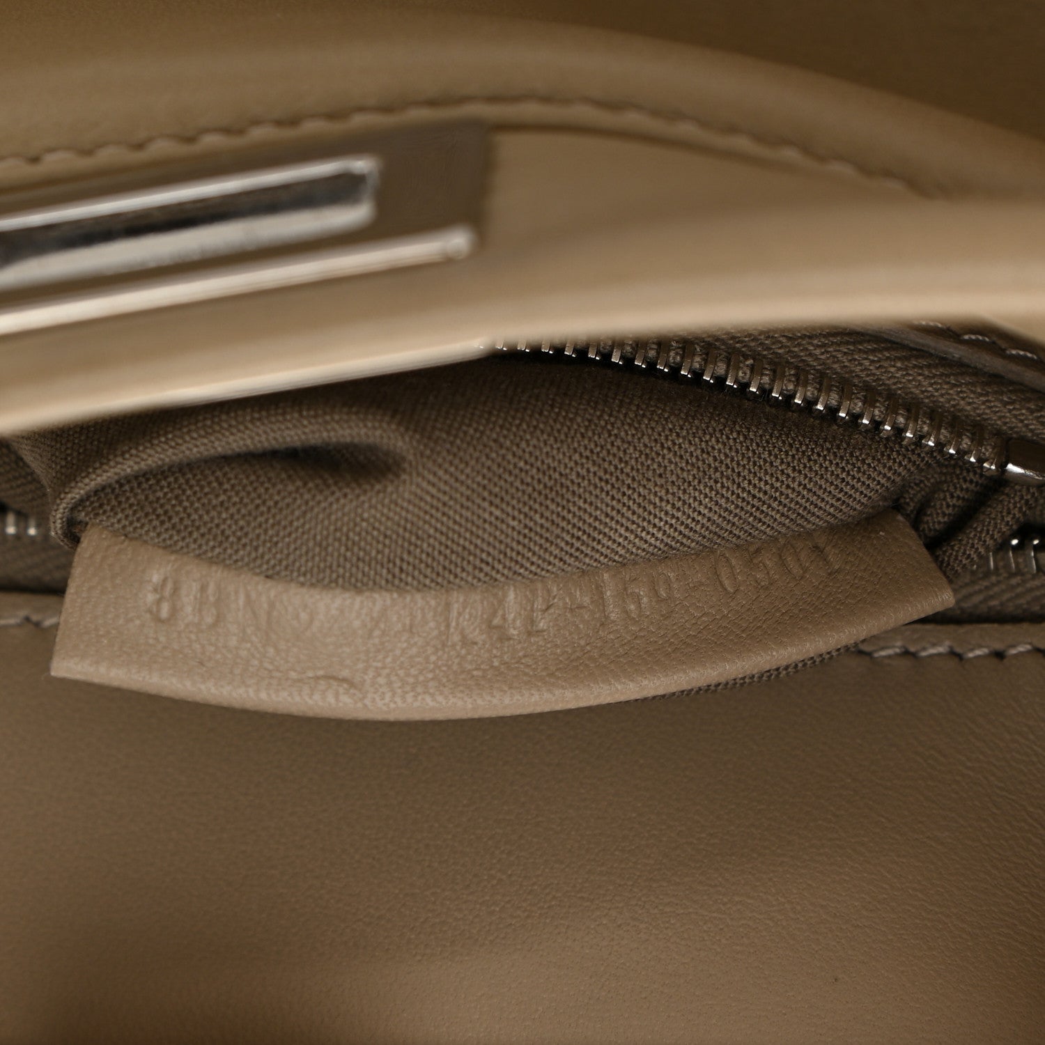 Fendi Nappa Mini Peekaboo Iconic Satchel Tortora 7 of 12