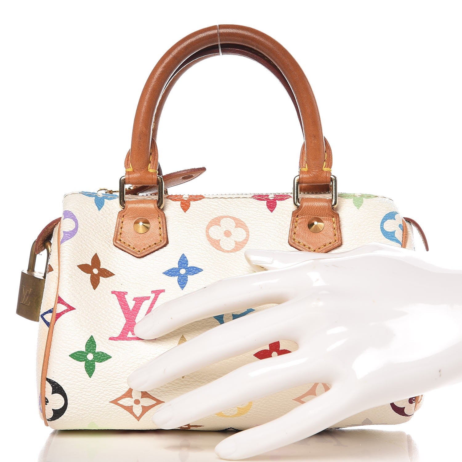 Louis Vuitton Monogram Multicolor Mini Sac HL Speedy White 2 of 14