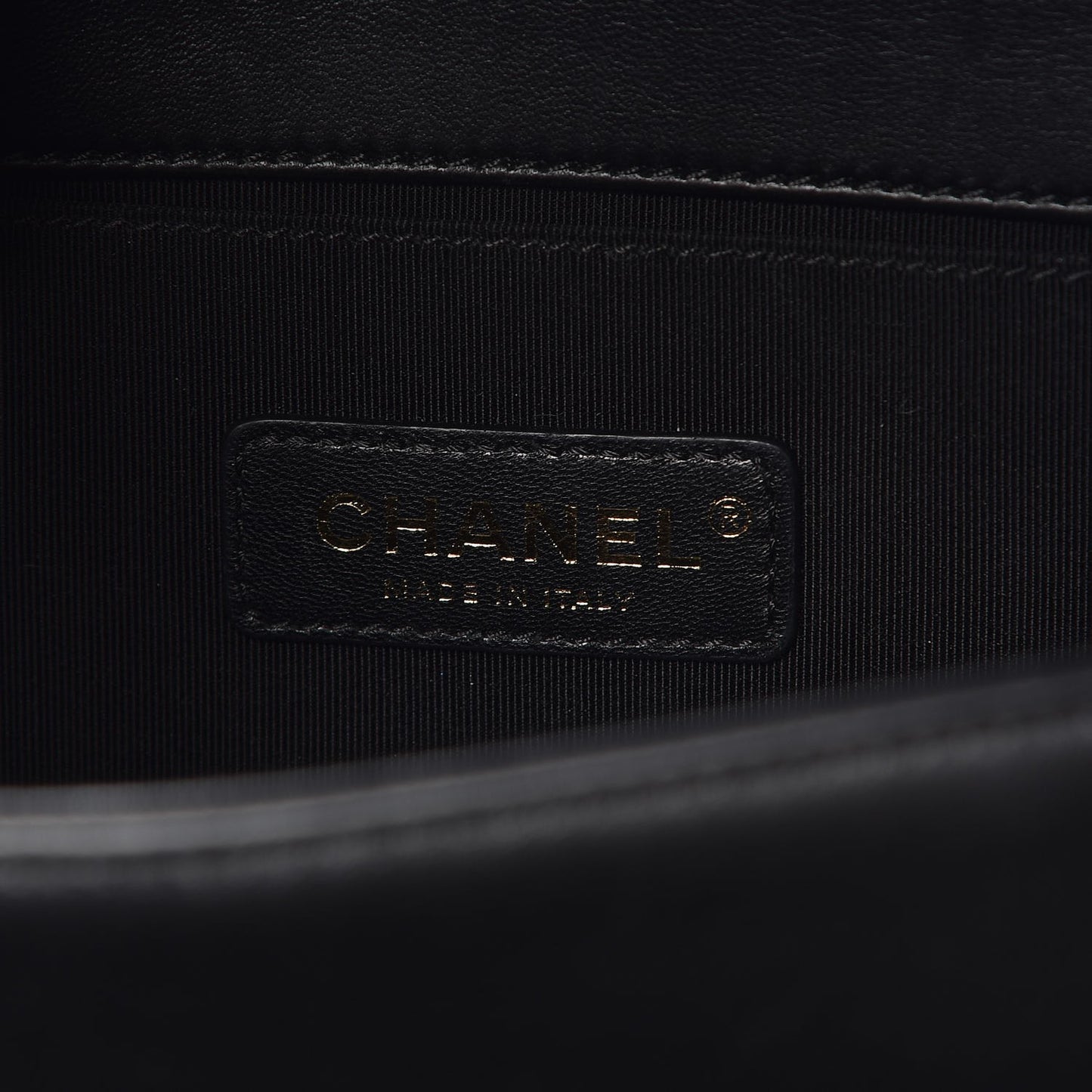 Lambskin Quilted Medium Boy Flap Black