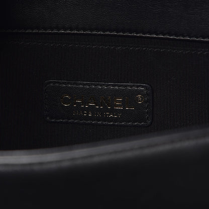 Chanel Lambskin Quilted Medium Boy Flap Black 6 of 9