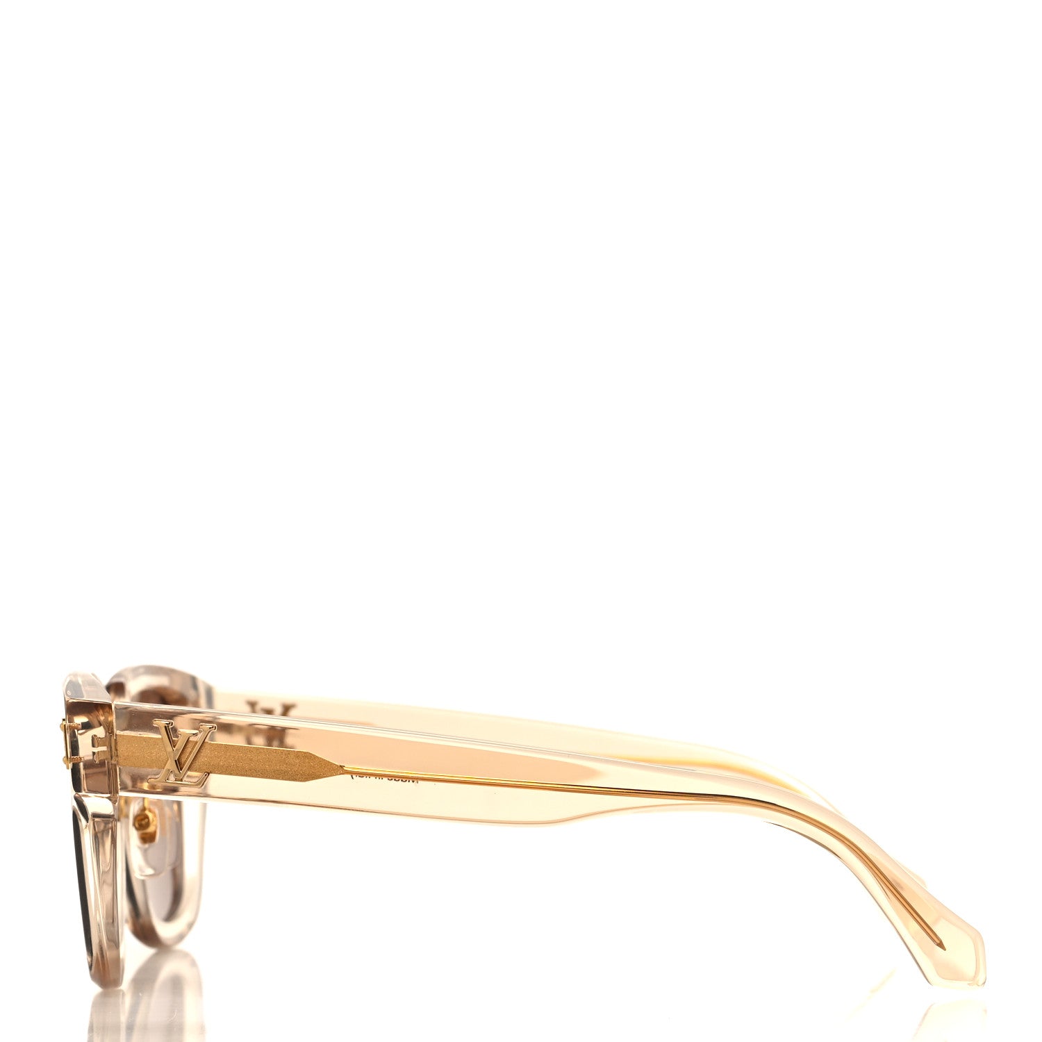 Louis Vuitton Acetate Square LV Confidence Sunglasses Z2203U Transparent Brown 3 of 7