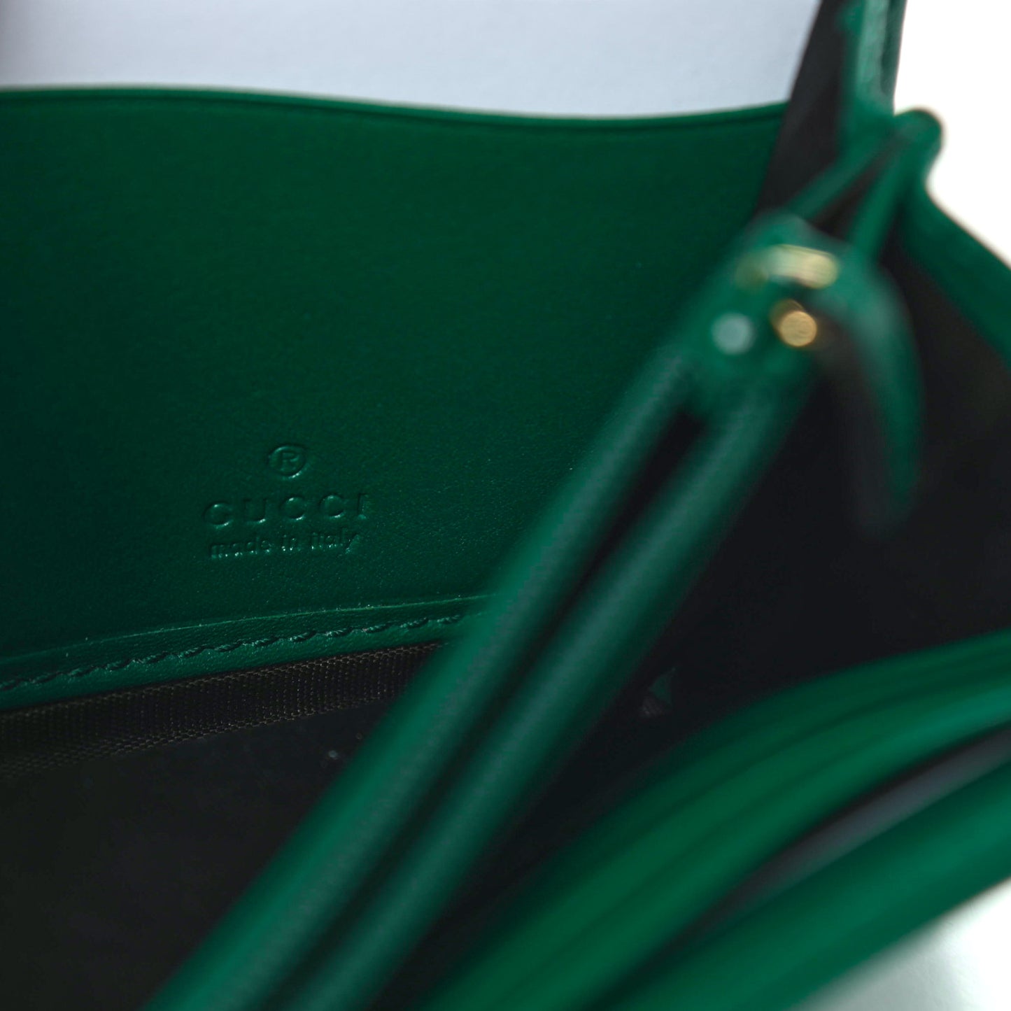 Calfskin Matelasse GG Marmont Continental Wallet Emerald Green
