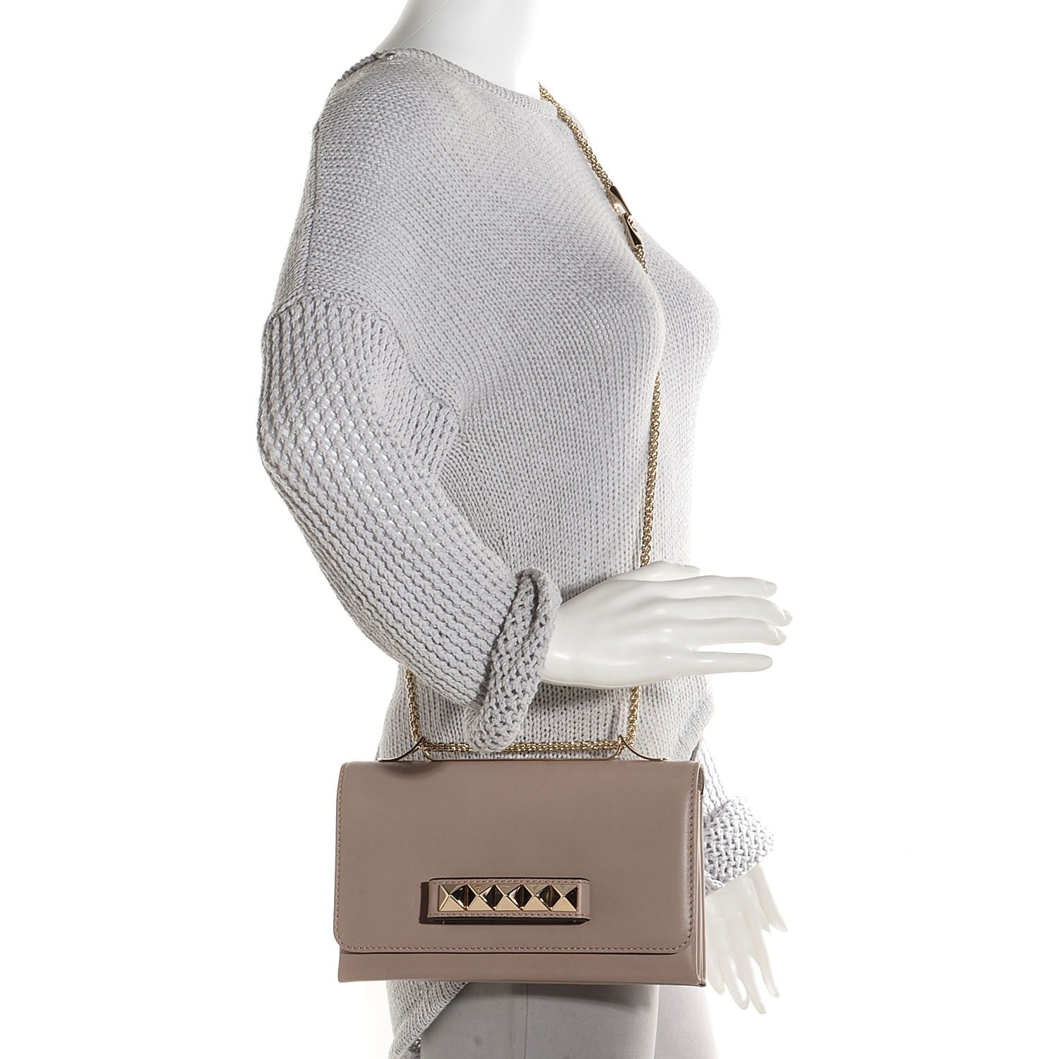 Valentino Garavani Nappa Va Va Voom Shoulder Bag Poudre 2 of 8