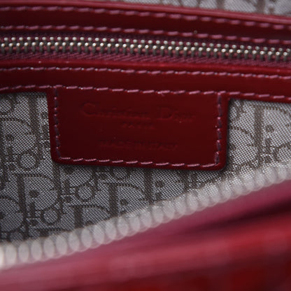 Christian Dior Patent Cannage Large Lady Dior Red 8 of 9