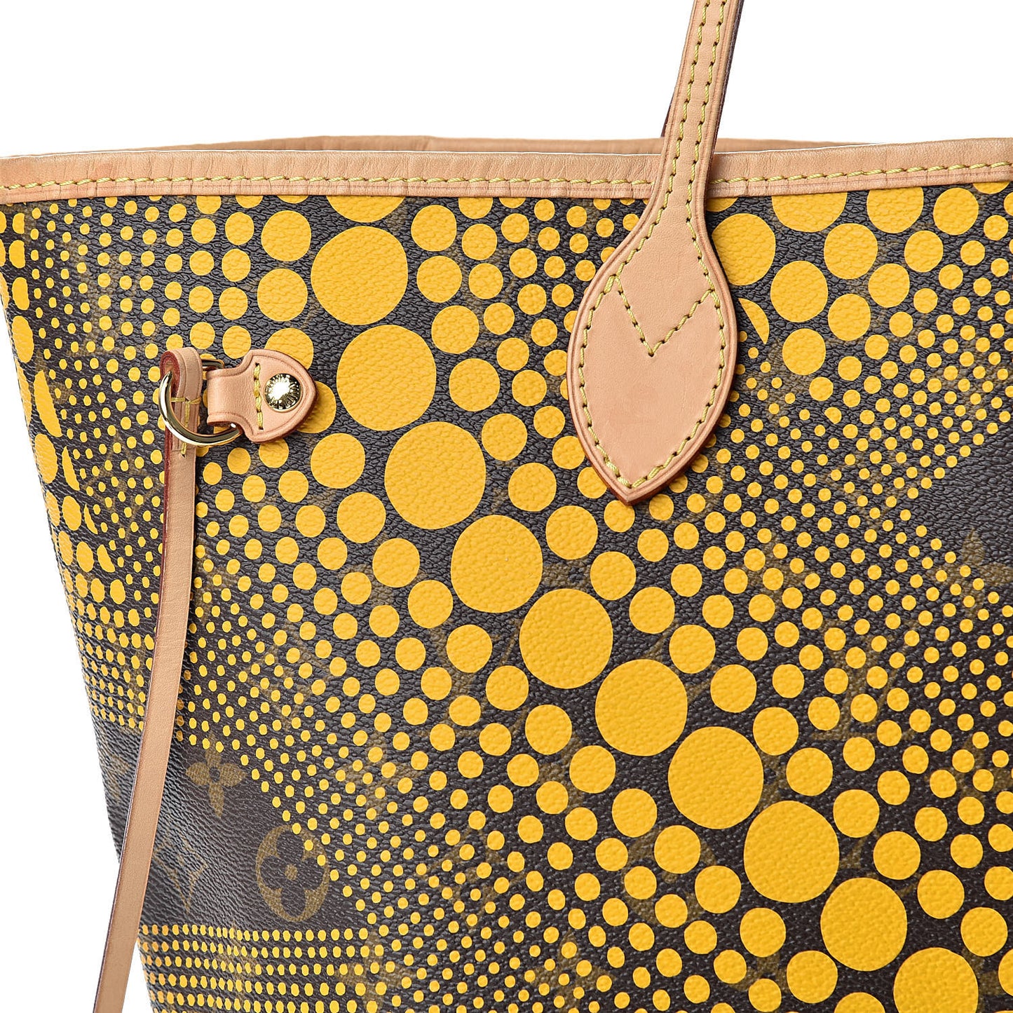 Monogram Kusama Waves Neverfull MM Yellow