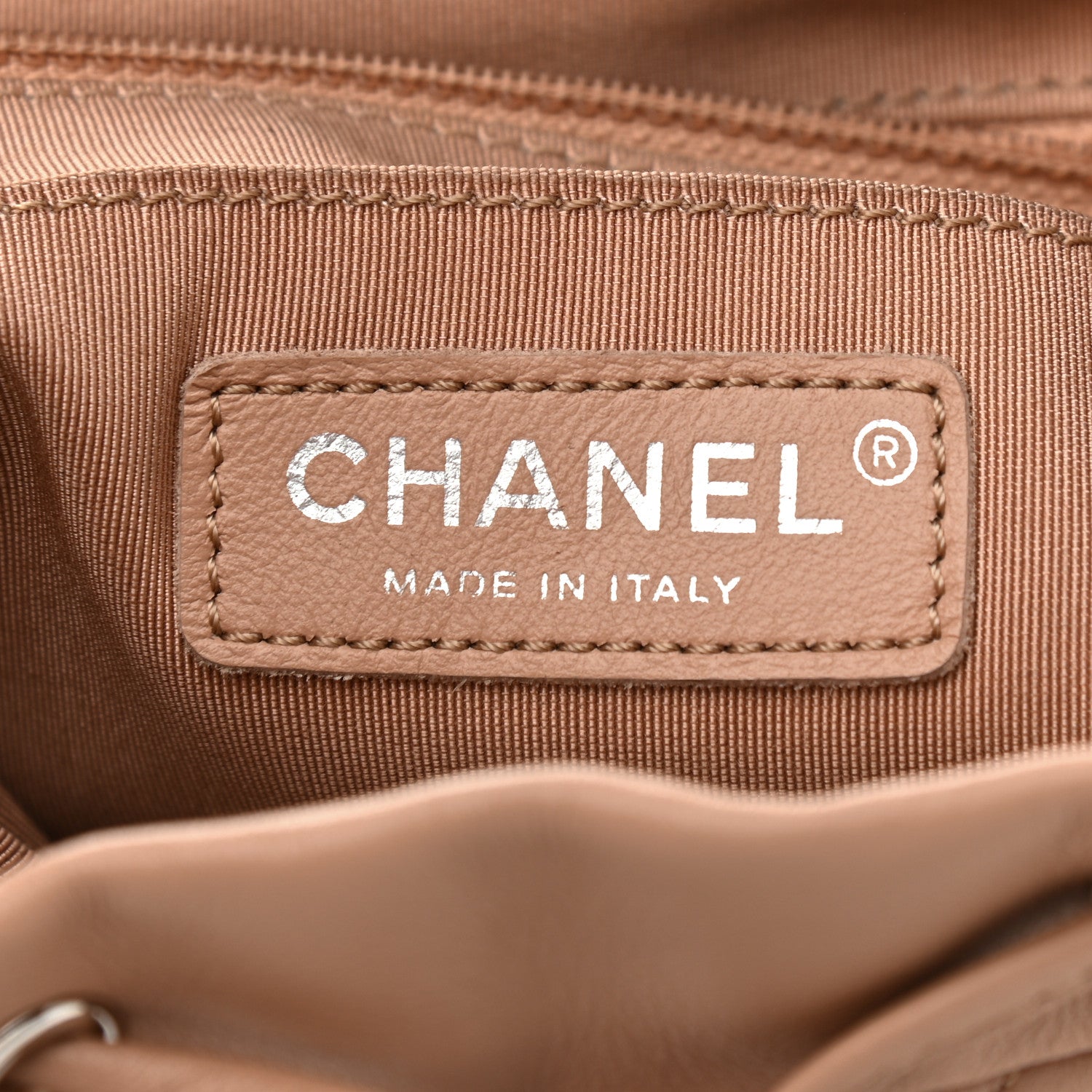 Chanel Calfskin Chevron Quilted Small Urban Spirit Backpack Beige 10 of 12