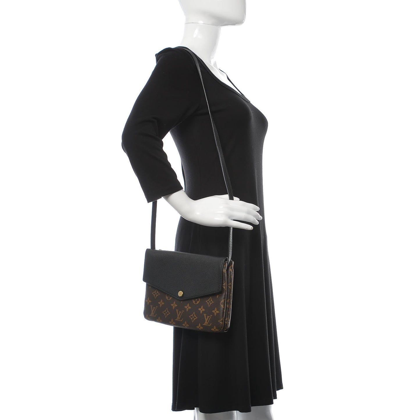 Monogram Twice Pochette Black