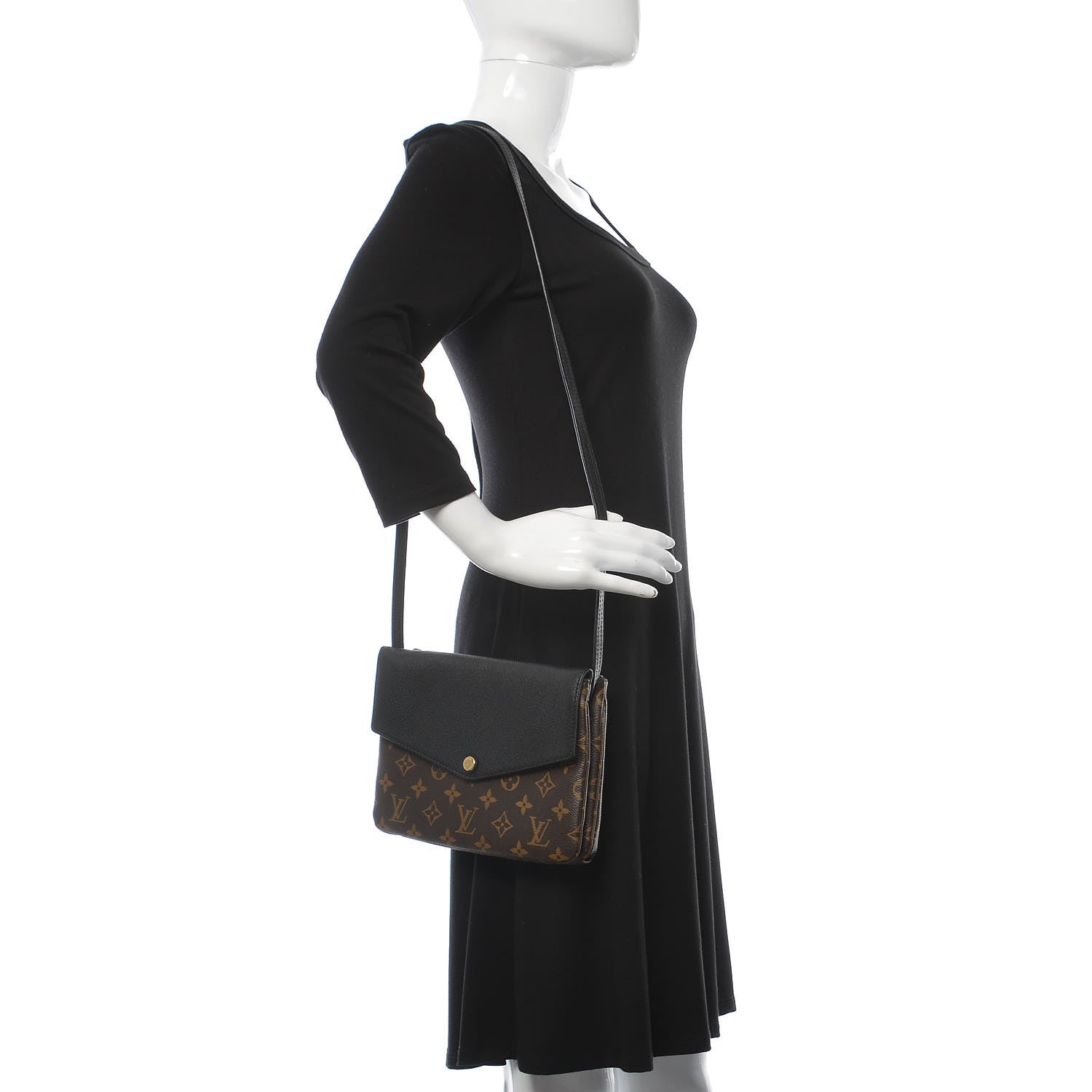 Louis Vuitton Monogram Twice Pochette Black 2 of 11