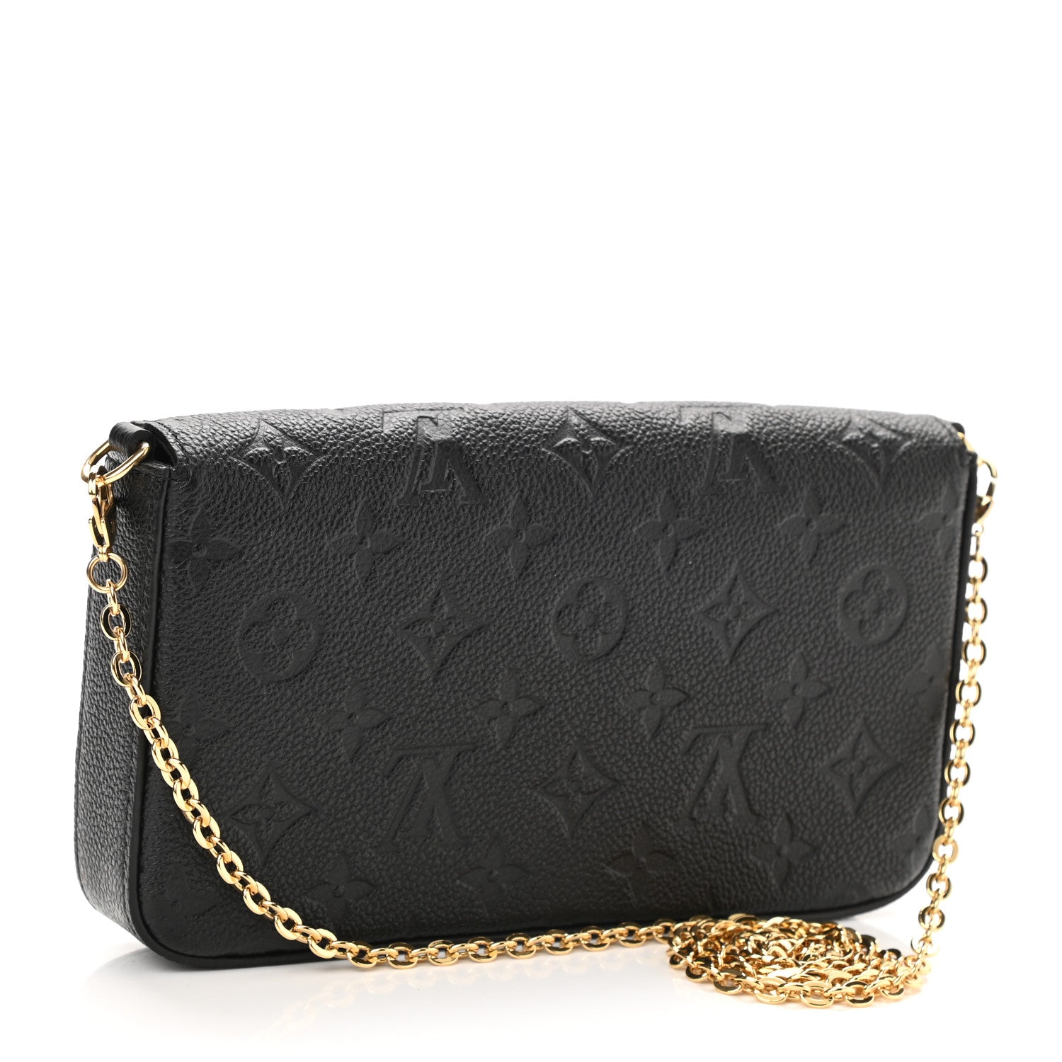 Louis Vuitton Empreinte Pochette Felicie Chain Wallet Black 4 of 8