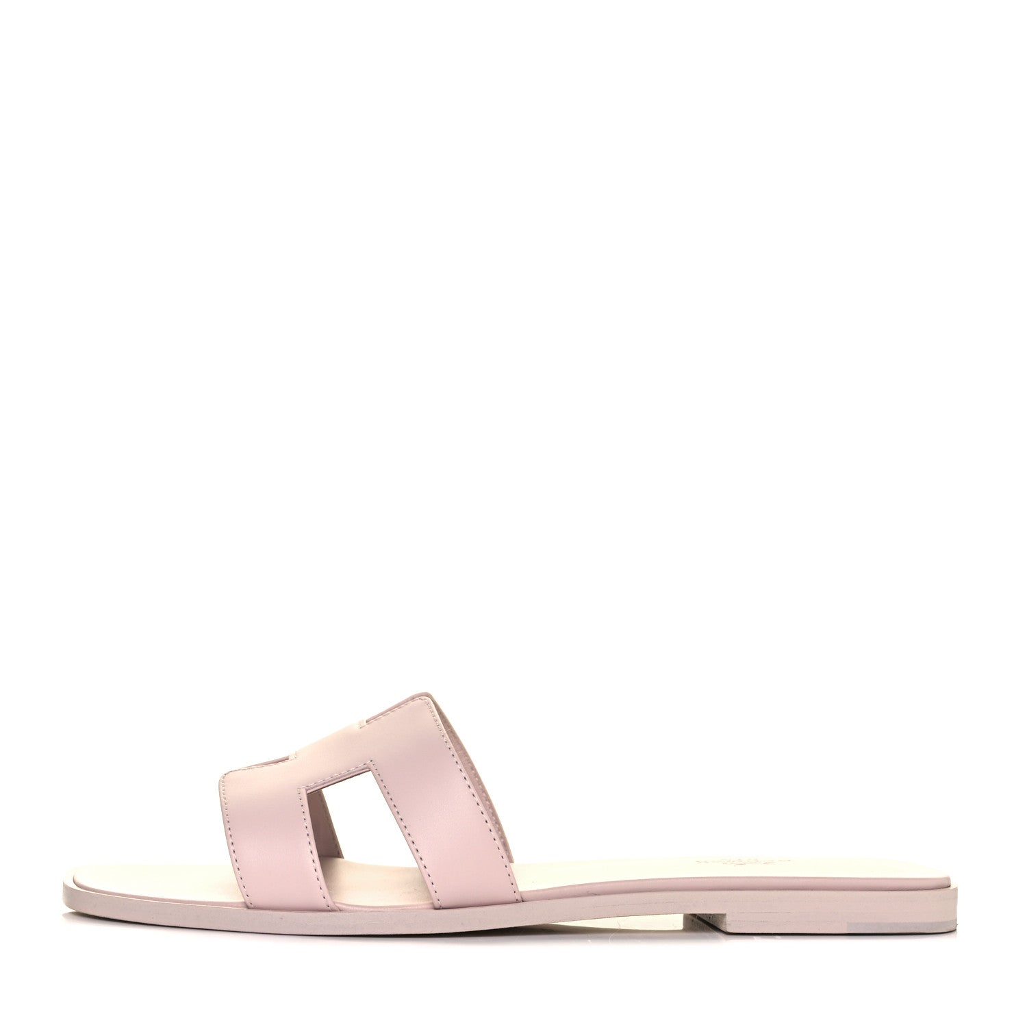 Hermes Box Calfskin Oran Sandals 41 Rose Pale 1 of 9
