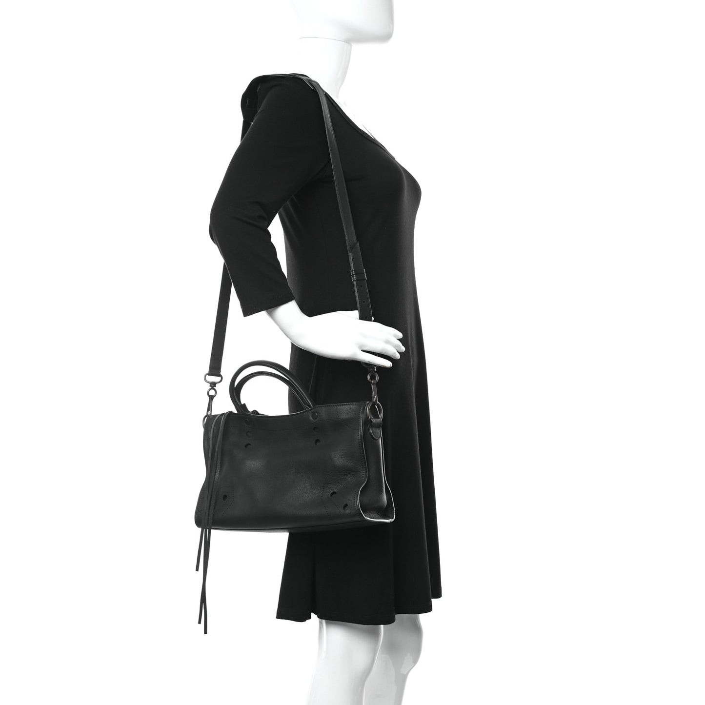 Veau Soyeux Perforated Blackout Hardware S City Black