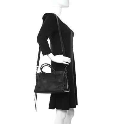 Balenciaga Veau Soyeux Perforated Blackout Hardware S City Black 2 of 9