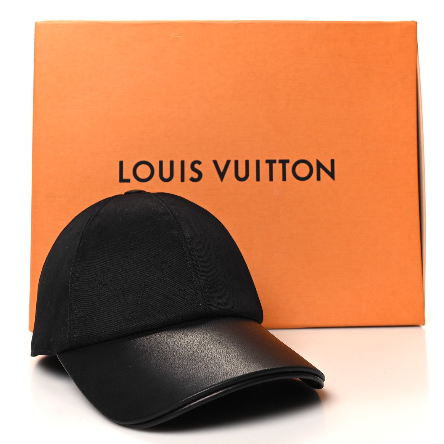 Louis Vuitton Calfskin Cotton Jacquard Monogram LV First Cap Black