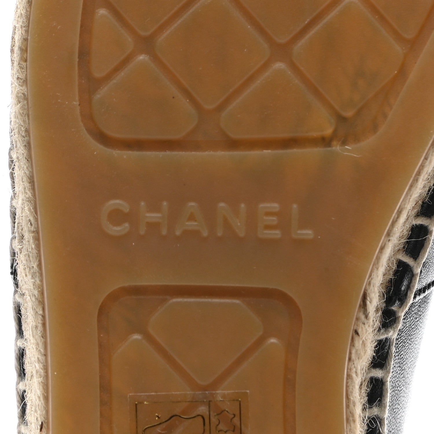 Chanel Lambskin CC Espadrilles 39 Black 6 of 11
