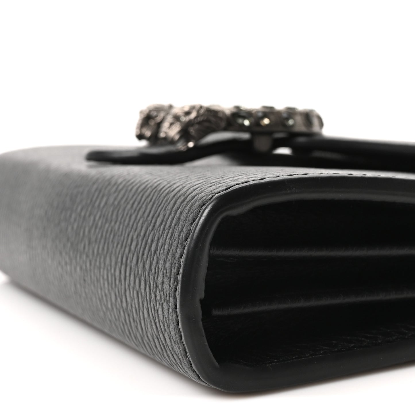 Calfskin Mini Dionysus Chain Wallet Black