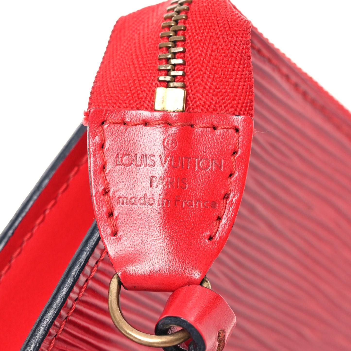 Epi Pochette Accessories 24 Castillan Red