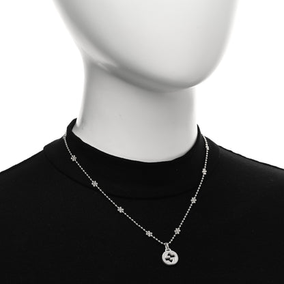 Gucci Sterling Silver Interlocking G Beaded Cluster Pendant Necklace 2 of 5