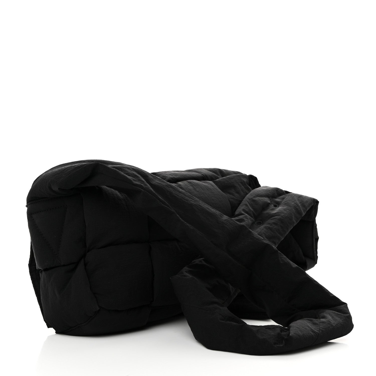 Bottega Veneta Nylon Intrecciato Padded Tech Cassette Bag Black 4 of 11