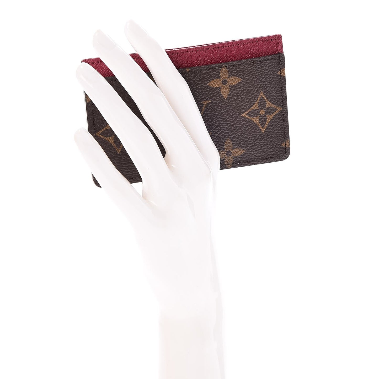 Monogram Card Holder Fuchsia