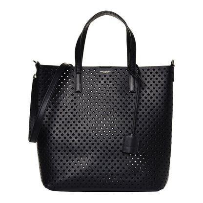 Saint Laurent Calfskin Star Perforated Toy Shopping Tote Black 1 of 4