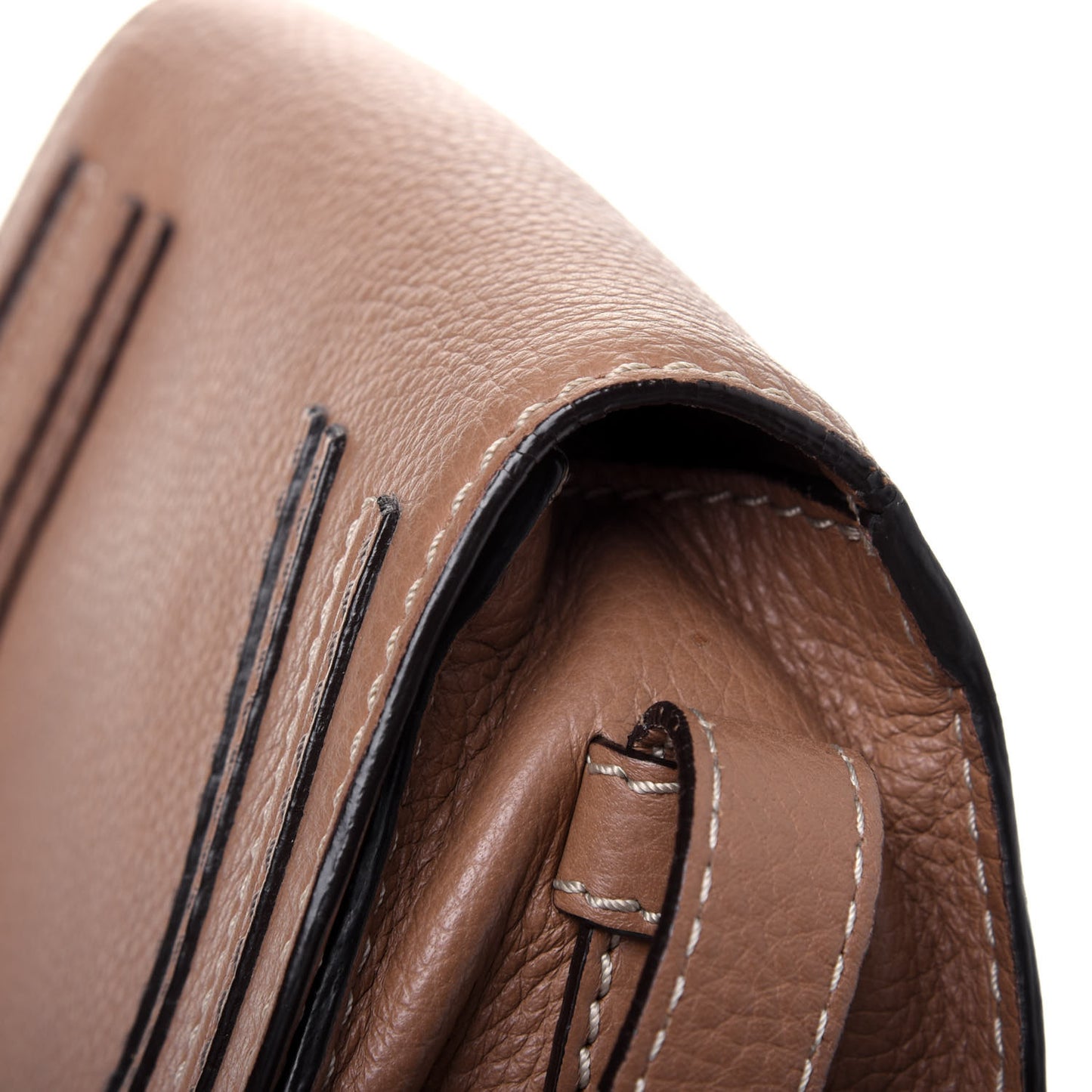 Calfskin Mini Marcie Round Crossbody Bag Nut