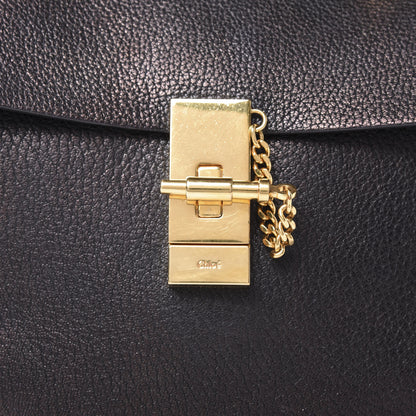 Chloe Grained Lambskin Drew Shoulder Bag Black 9 of 12