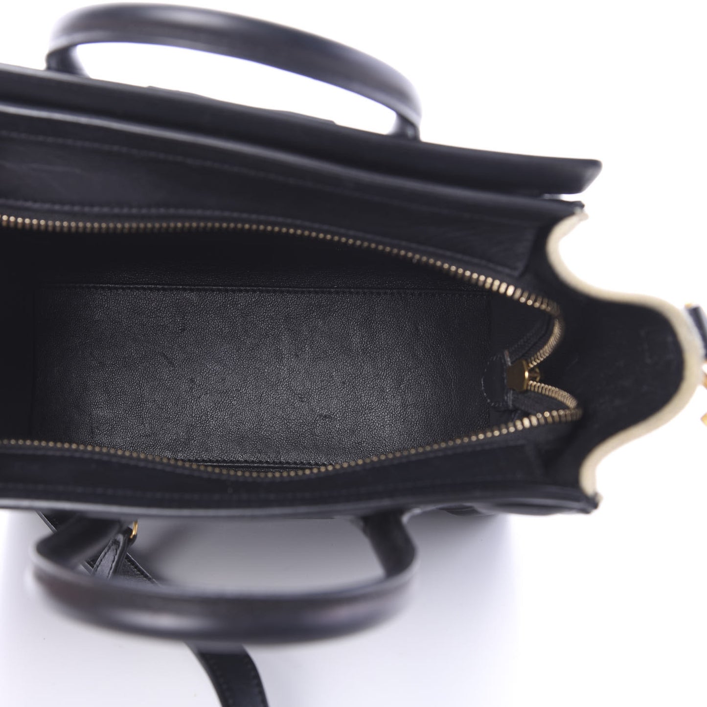 Natural Canvas Smooth Calfskin Nano Luggage Navy