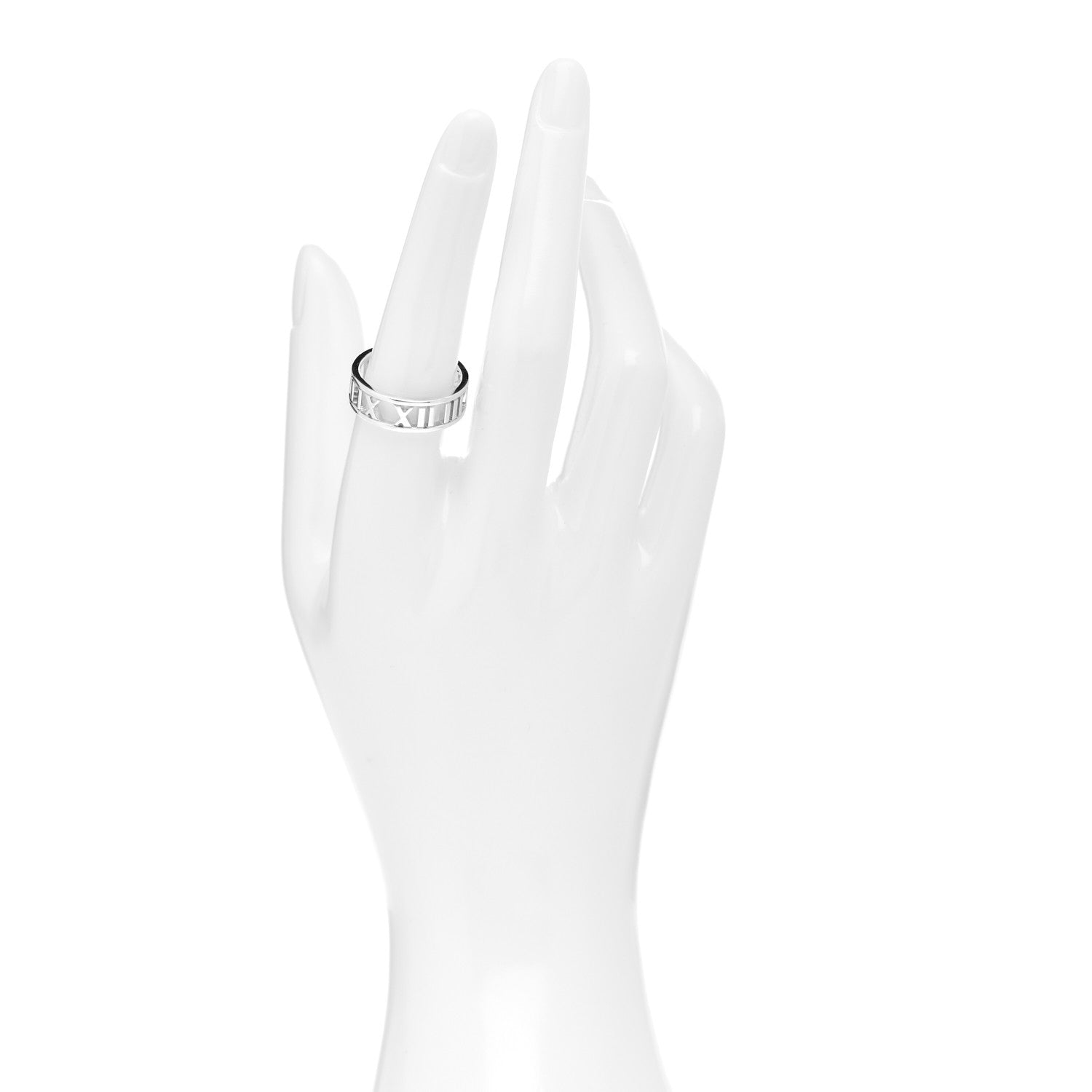 Tiffany Sterling Silver Wide Atlas Open Ring 56 7.5 2 of 4
