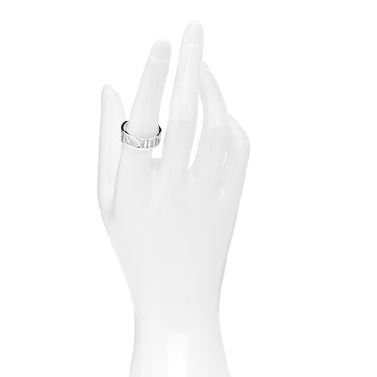 Tiffany Sterling Silver Wide Atlas Open Ring 56 7.5 2 of 4
