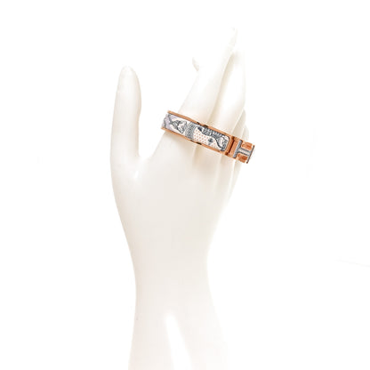 Hermes Enamel Narrow Print Grand Apparat Remix Multico Clic Clac H Bracelet PM Lilas 2 of 5