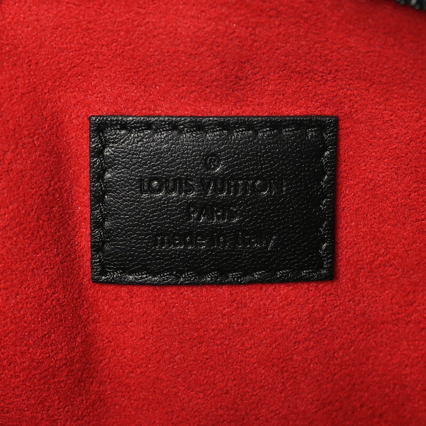 Lambskin Embossed Monogram Coussin PM Black White