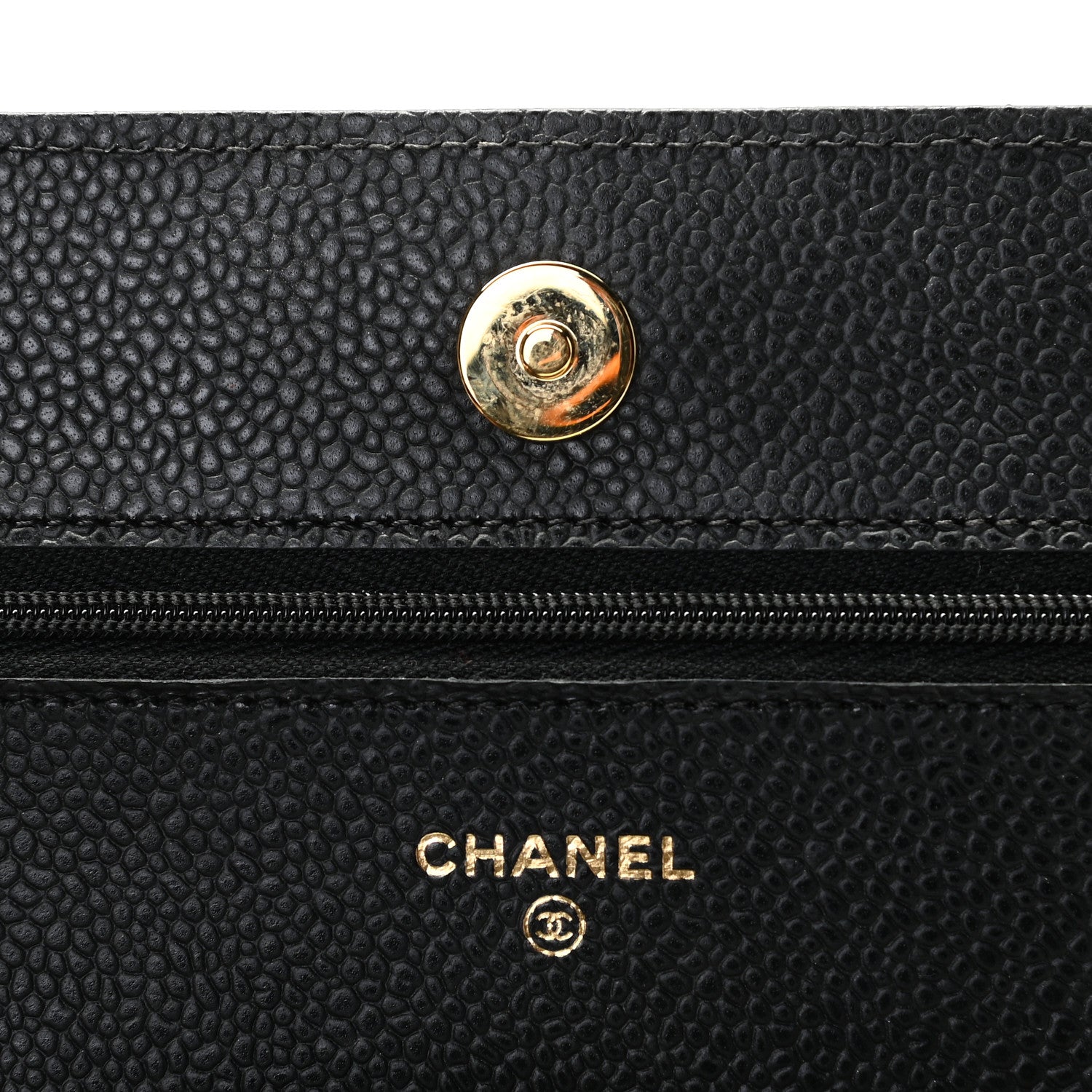 Chanel Caviar Quilted Wallet On Chain WOC Black 6 of 8