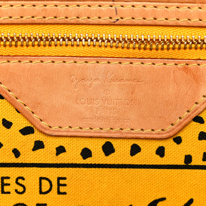 Louis Vuitton Monogram Kusama Waves Neverfull MM Yellow 5 of 8